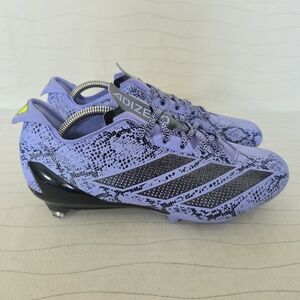 Adidas Mens Adizero Electric 2 Exotic Speed Purple Black Cleats IE3894 Size 9.5